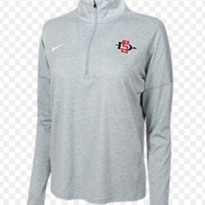 Nike Women's Gray Quarter-Zip Sweatshirt